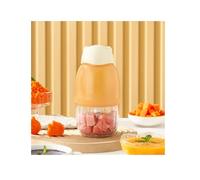 WYJRO Baby Food Processor, Electric Food Chopper with Glass Bowl, Meat Grinder, 6 Stainless Steel Blades, Type-C Charging, for Kitchen, Restaurant And Outdoor (Orange)