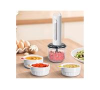 WYJRO Cordless Hand Food Processor, Electric Food Chopper with Stainless Steel 3 Blades, USB Meat Grinder, for Cooking, Meal Prep, Mincing, Making Salad, Baby Food