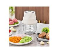 WYJRO Electric Food Chopper, Portable Food Processor, Cordless Meat Grinder, Con 3 Blades in Stainless Steel, for Home Kitchen, Camping To Chop Meat/Fish/Vegetable/Baby Food