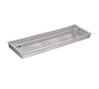 WYJRO Stainless Steel Drip Tray,Drip Tray,Kegerator Beer Drip Trays,Rectangular Stainless Steel Beer Surface Mount Drip Tray,No Drain,for Home Bar Mini Fridge without Drain,50CM