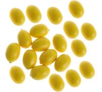 Wyjuan 20Pcs Yellow Simulation Artificial Lemon Fake Fruit Disply Home Party Decor Artificial Fruit Trees for Home Decor Artificial Plants and Flowers Artificial Fruits