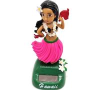 Wyjuan Pink Hawaii Solar Dancing Bobblehead - Funny Dashboard Decor, Cute Car/Home Decor & Hawaii Gifts | Educational Dashboard Bobblehead
