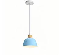 WYJYANC Nordic Style Restaurant Chandelier, Creative Personality Island Bar Pendant Light Fixture, 10.2-inch Colorful Macaron Metal Lampshade, Modern Simple Home Decoration Lamp, for Dining Tables