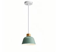 WYJYANC Nordic Style Restaurant Chandelier, Creative Personality Island Bar Pendant Light Fixture, 10.2-inch Colorful Macaron Metal Lampshade, Modern Simple Home Decoration Lamp, for Dining Tables