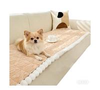 WYJZALLL All Seasons Washable Non-Slip Fuzzy Sofa Cover - 3 Cushion Couch, Soft Plush Geometric Jacquard Slipcover, Kids & Pet Friendly Furniture Protector(E,28X94in )