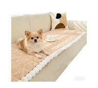 WYJZALLL All Seasons Washable Non-Slip Fuzzy Sofa Cover - 3 Cushion Couch, Soft Plush Geometric Jacquard Slipcover, Kids & Pet Friendly Furniture Protector(E,28X28in)