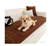 WYJZALLL All Seasons Washable Non-Slip Fuzzy Sofa Cover - 3 Cushion Couch, Soft Plush Geometric Jacquard Slipcover, Kids & Pet Friendly Furniture Protector(A,28X83in)