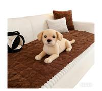 WYJZALLL All Seasons Washable Non-Slip Fuzzy Sofa Cover - 3 Cushion Couch, Soft Plush Geometric Jacquard Slipcover, Kids & Pet Friendly Furniture Protector(A,28X94in )