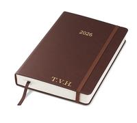 Wykeham's Executive 2026 Daily Journal Planner - UK Public Holidays & Format - Personalisation Available (Personalised Conker, A5)