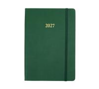 Wykeham's Executive 2027 Daily Journal Planner - UK Public Holidays & Format - Personalisation Available (Racing Green, A5)