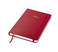 Wykeham's Executive Notebook - A5 - Personalisation Available (Crimson - Lined)
