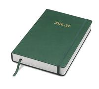 Wykeham's Mid-Year Executive Journal - July 2026 to June 2027-2026-27 Day Per Page Diary and Planner - Personalisation Available (Racing Green, A5)