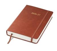 Wykeham's Mid-Year Executive Journal - July 2026 to June 2027 - 2026-27 Day Per Page Diary and Planner - Personalisation Available (Brown, A5)