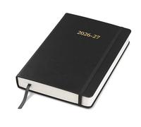 Wykeham's Mid-Year Executive Journal - July 2026 to June 2027 - 2026-27 Day Per Page Diary and Planner - Personalisation Available (Black, A5)