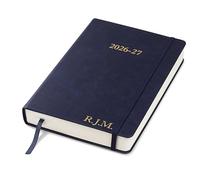 Wykeham's Mid-Year Executive Journal - July 2026 to June 2027 - 2026-27 Day Per Page Diary and Planner - Personalisation Available (Personalised Royal Blue, A5)
