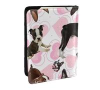 Wykjtwo Boston Terrier, Passport Holder PU Leather Travel Wallet Passport Case Passport Covers 6.5 in