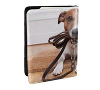 Wykjtwo Dogs Jack Russell Terrier Animals, Passport Holder PU Leather Travel Wallet Passport Case Passport Covers 6.5 in