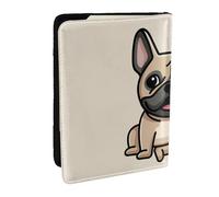 Wykjtwo French Bulldog, Passport Holder PU Leather Travel Wallet Passport Case Passport Covers 6.5 in