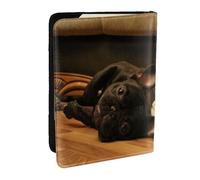 Wykjtwo French Bulldog, Passport Holder PU Leather Travel Wallet Passport Case Passport Covers 6.5 in