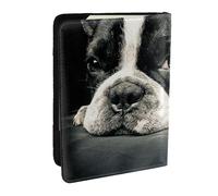 Wykjtwo French Bulldog Printed, Passport Holder PU Leather Travel Wallet Passport Case Passport Covers 6.5 in