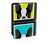 Wykjtwo French Bulldog Printed, Passport Holder PU Leather Travel Wallet Passport Case Passport Covers 6.5 in