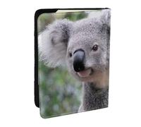 Wykjtwo Koala On Branch, Passport Holder PU Leather Travel Wallet Passport Case Passport Covers 6.5 in