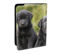 Wykjtwo Labrador Retriever Dog Print, Passport Holder PU Leather Travel Wallet Passport Case Passport Covers 6.5 in