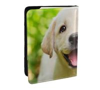 Wykjtwo Labrador Retriever Puppy Dog, Passport Holder PU Leather Travel Wallet Passport Case Passport Covers 6.5 in