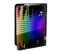 Wykjtwo Music Note Colorful Musical Notes 3D Printing, Passport Holder PU Leather Travel Wallet Passport Case Passport Covers 6.5 in