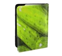 Wykjtwo Pickles Pickle, Passport Holder PU Leather Travel Wallet Passport Case Passport Covers 6.5 in