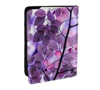 Wykjtwo Purple Leaf, Passport Holder PU Leather Travel Wallet Passport Case Passport Covers 6.5 in