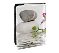 Wykjtwo Purple Orchid, Passport Holder PU Leather Travel Wallet Passport Case Passport Covers 6.5 in