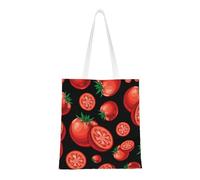 Wykjtwo Red Tomatoes,Tote Bag Canvas Bag Shopping Handbag Grocery Bags, Multipurpose Canvas Shoulder Bags