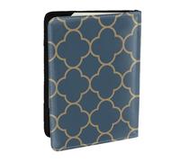 Wykjtwo Seamless Pattern Moroccan Vintage Style, Passport Holder PU Leather Travel Wallet Passport Case Passport Covers 6.5 in