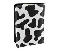 Wykjtwo Seamless Pattern with Spotted Cow, Passport Holder PU Leather Travel Wallet Passport Case Passport Covers 6.5 in
