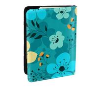 Wykjtwo Spring Flowers Seamless Pattern, Passport Holder PU Leather Travel Wallet Passport Case Passport Covers 6.5 in