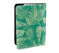 Wykjtwo Tropical Palm Tree, Passport Holder PU Leather Travel Wallet Passport Case Passport Covers 6.5 in