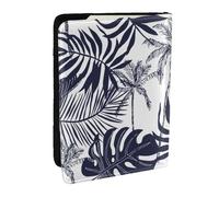 Wykjtwo Tropical Palm Trees Leaves Silhouette Hawaiian, Passport Holder PU Leather Travel Wallet Passport Case Passport Covers 6.5 in