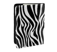 Wykjtwo Zebra Print, Passport Holder PU Leather Travel Wallet Passport Case Passport Covers 6.5 in