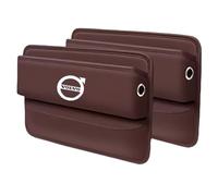 WYKNINE Car Seat Gap Organiser for Volvo XC60 2017-2021,Front Seat Non-Slip Car Seat Gap Filler Organiser Filler Storage Box Neat Organize Keys Phones Wallets Stop Items Dropping,Two packs