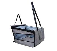 WYKNINE Dog Car Seat for Land Rover Range Rover coupe 2018-2019,Reinforced Waterproof Detachable Washable Pet Car Seat Dog Travel Bed for Back and Front Seat Durable Non-Slip Scratch Proof,Grey