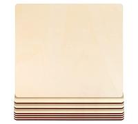 WYKOO Unfinished Blank Square Wood Pieces, 7 Pack 4mm 12 x 12 Inch Craft Wood, Plywood Board Basswood Sheets, Perfect for DIY Projects, Painting, Drawing, Laser, Wood Engraving