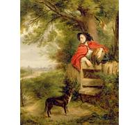 WYKUJMYTO Classic Canvas Picture Printing Canvas Art Wall Art Picture a Dream of the Future by William Powell Frith Artwork on Wall for Home Decor 60x90cm