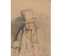 WYKUJMYTO Classic Canvas Picture Printing Canvas Art Wall Art Picture a Head Keeper Windsor Castle by John Frederick Lewis Artwork on Wall for Office Decor 60x90cm