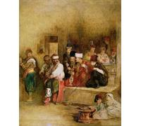 WYKUJMYTO Classic Canvas Picture Printing Canvas Art Wall Art Picture a Tartar Messenger Narrating the News of the of St Jean D'acre by David Wilkie Artwork on Wall for Home Decor 60x90cm