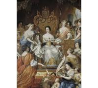 WYKUJMYTO Classic Canvas Picture Printing Canvas Art Wall Art Picture Allegory of the Regency of Ulrique Eleonore of Denmark by David Klöcker Ehrenstrahl Artwork on Wall for Office Decor 60x90cm