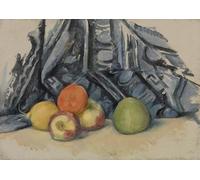 WYKUJMYTO Classic Canvas Picture Printing Canvas Art Wall Art Picture Apples and Cloth by Paul Cézanne Artwork on Wall for Office Decor 60x90cm