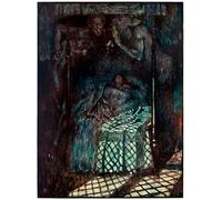 WYKUJMYTO Classic Canvas Picture Printing Canvas Art Wall Art Picture Christianas Dream From the Pilgrims Progress From This World by Byam Liston Shaw Artwork on Wall for Office Decor 60x90cm