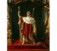 WYKUJMYTO Classic Canvas Picture Printing Canvas Art Wall Art Picture Emperor Napoleon I in His Imperial Robes by Jacques Louis David Artwork on Wall for Home Decor 60x90cm
