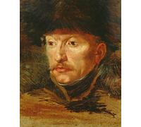 WYKUJMYTO Classic Canvas Picture Printing Canvas Art Wall Art Picture Head of a Horseman by Theodore Gericault Artwork on Wall for Home Decor 60x90cm